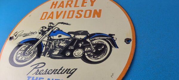 Vintage Harley Davidson Motorcycles Sign Porcelain Gas Service Station Sign 305697833559 8