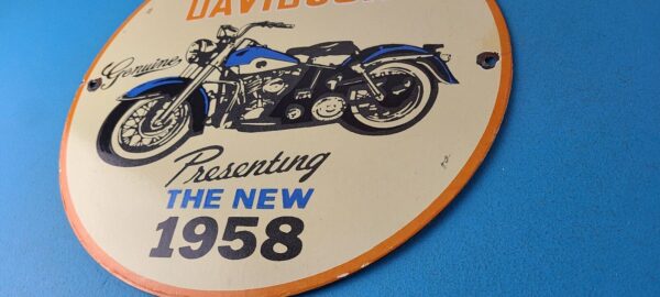 Vintage Harley Davidson Motorcycles Sign Porcelain Gas Service Station Sign 305697833559 9