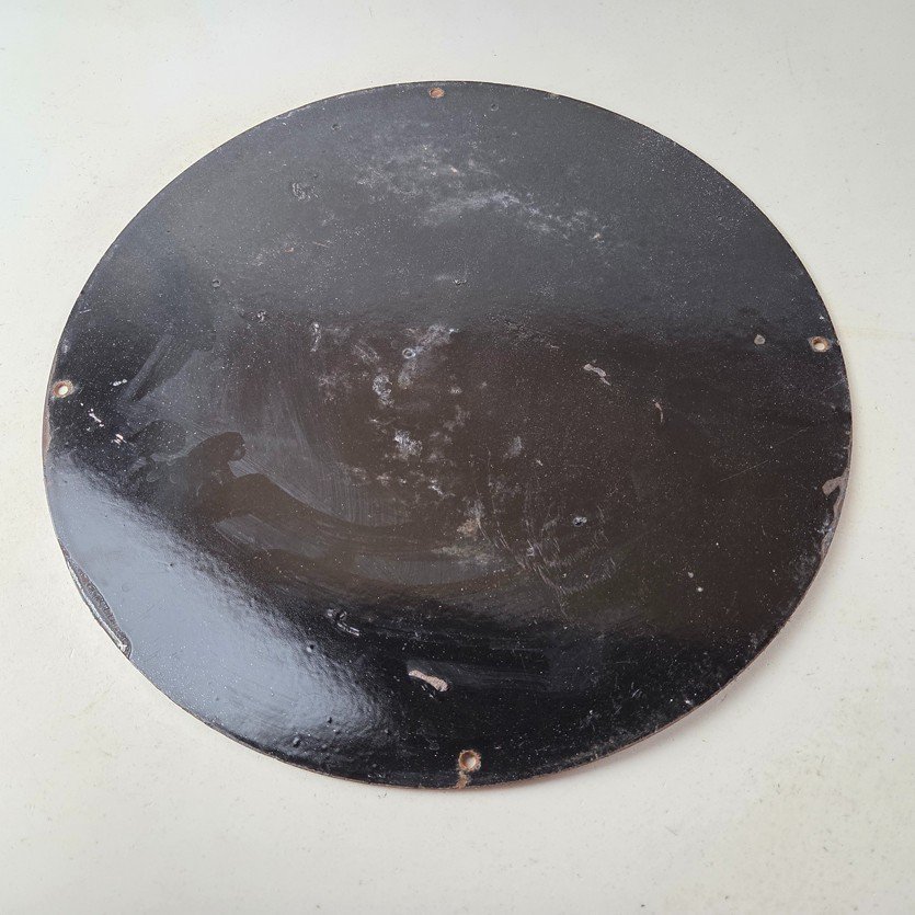 Vintage Idaho Gasoline Sign - Indian Chief Gas Motor Oil Pump Porcelain Sign - Image 7