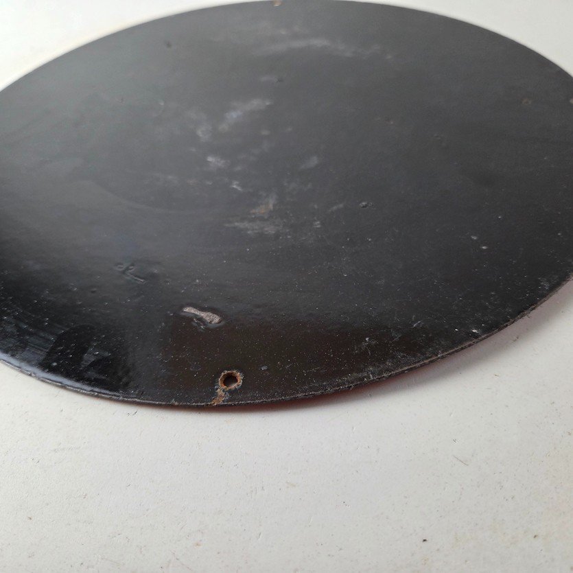 Vintage Idaho Gasoline Sign - Indian Chief Gas Motor Oil Pump Porcelain Sign - Image 9