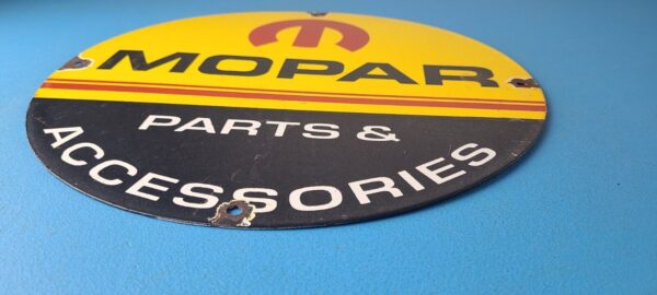 Vintage Mopar Sign Parts Accessories Racing Auto Gas Porcelain Sign 305669158279 10