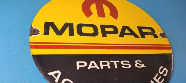 Vintage Mopar Sign Parts Accessories Racing Auto Gas Porcelain Sign 305669158279 5