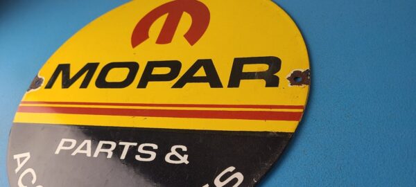 Vintage Mopar Sign Parts Accessories Racing Auto Gas Porcelain Sign 305669158279 8