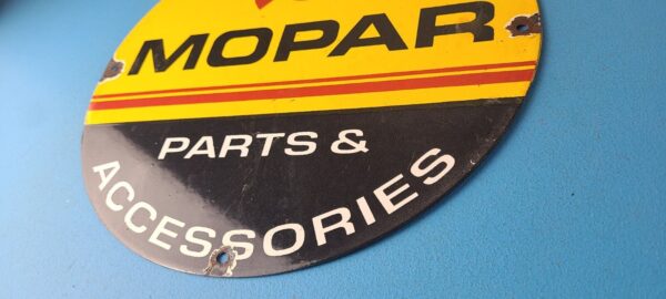 Vintage Mopar Sign Parts Accessories Racing Auto Gas Porcelain Sign 305669158279 9