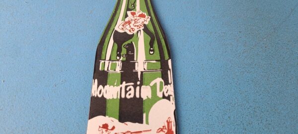 Vintage Mountain Dew Sign Soda Glass Bottles Beverage Pump Porcelain Sign 305775929809 11