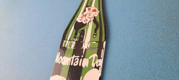 Vintage Mountain Dew Sign Soda Glass Bottles Beverage Pump Porcelain Sign 305775929809 8