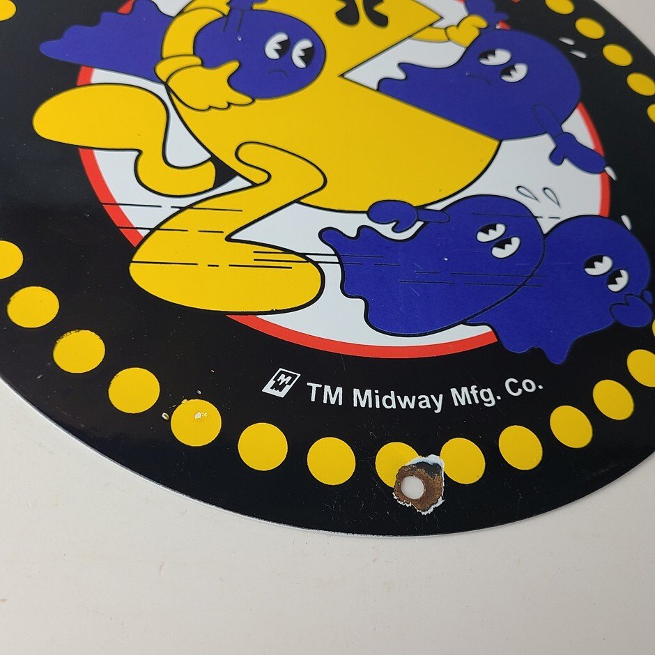 Vintage Pacman Sign - Classic Upright Arcade Game Porcelain Gas Service Sign - Image 7