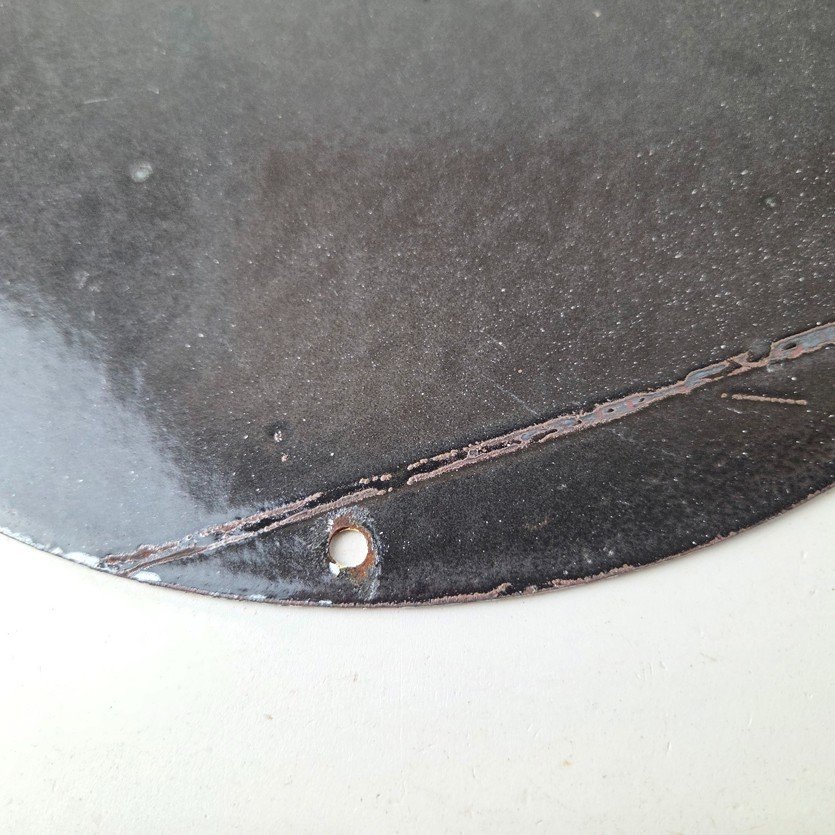 Vintage Porcelain Smitholene Gasoline Sign - Aviation Service Gas Pump Sign - Image 8