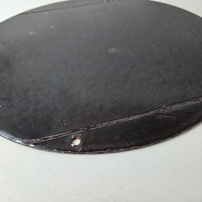 Vintage Porcelain Smitholene Gasoline Sign - Aviation Service Gas Pump Sign - Image 9