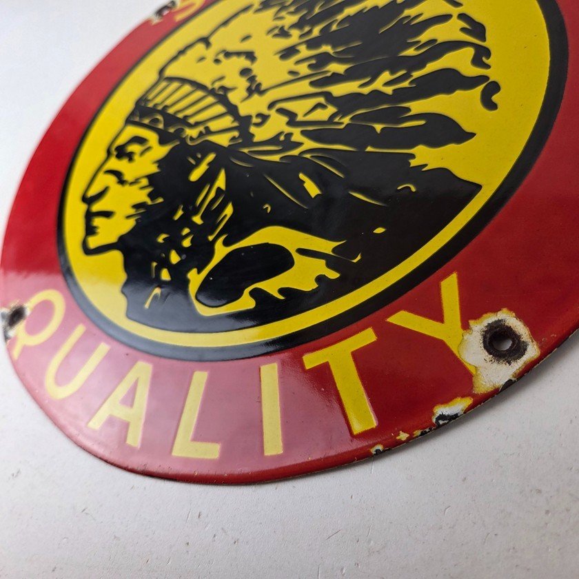 Vintage Savage Arms Sign - Quality Porcelain Service Gun Ammo Gas Oil Pump Sign - Image 14