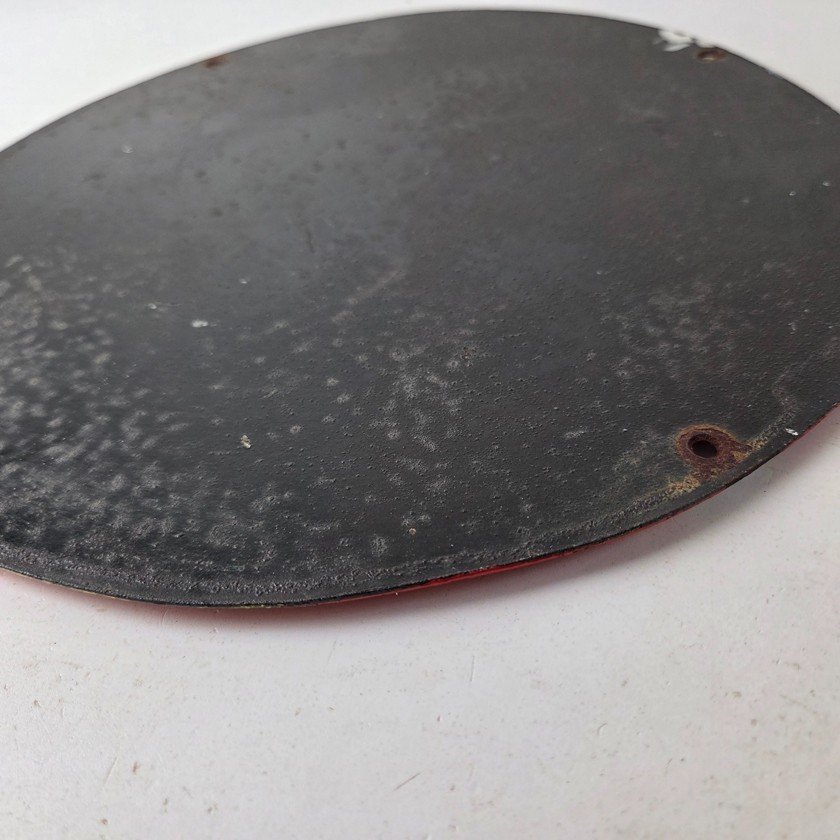 Vintage Savage Arms Sign - Quality Porcelain Service Gun Ammo Gas Oil Pump Sign - Image 9