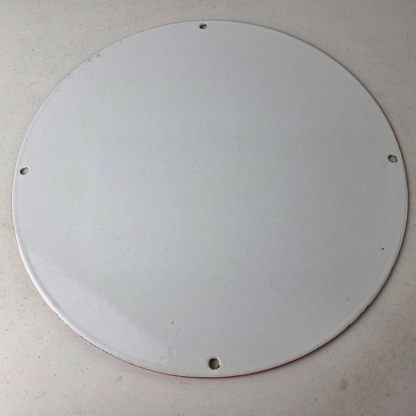 Vintage Shell Gasoline Sign - Green Streak Gas Pump Race Car Porcelain Sign - Image 7