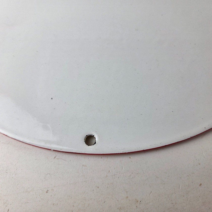 Vintage Shell Gasoline Sign - Green Streak Gas Pump Race Car Porcelain Sign - Image 8