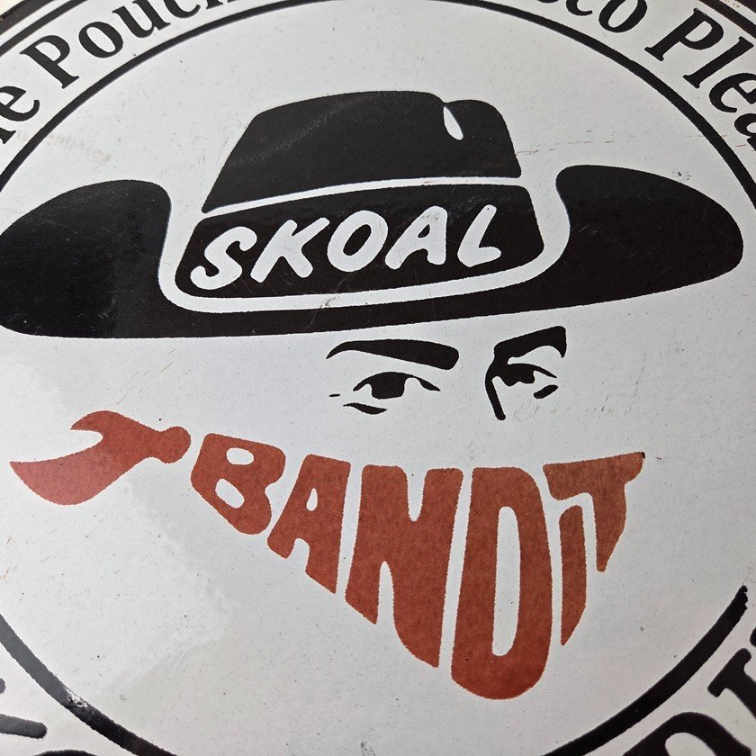 Vintage Skoal Sign - Tobacco Chew Gas Pump Display Porcelain Ad Sign - Image 3