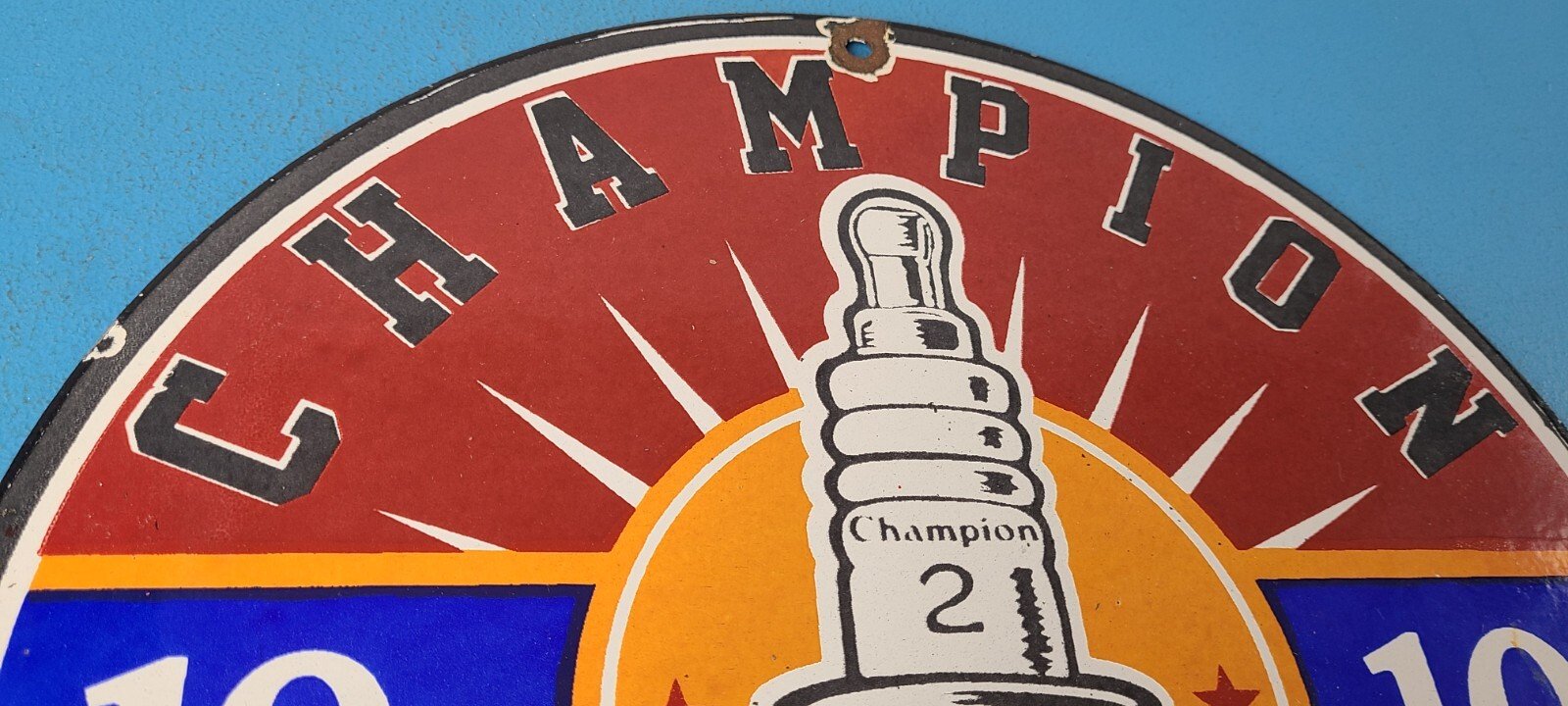 Vintage Spark Plugs Sign - Mechanic Automotive Garage Shop Gas Pump Service Sign - Image 5