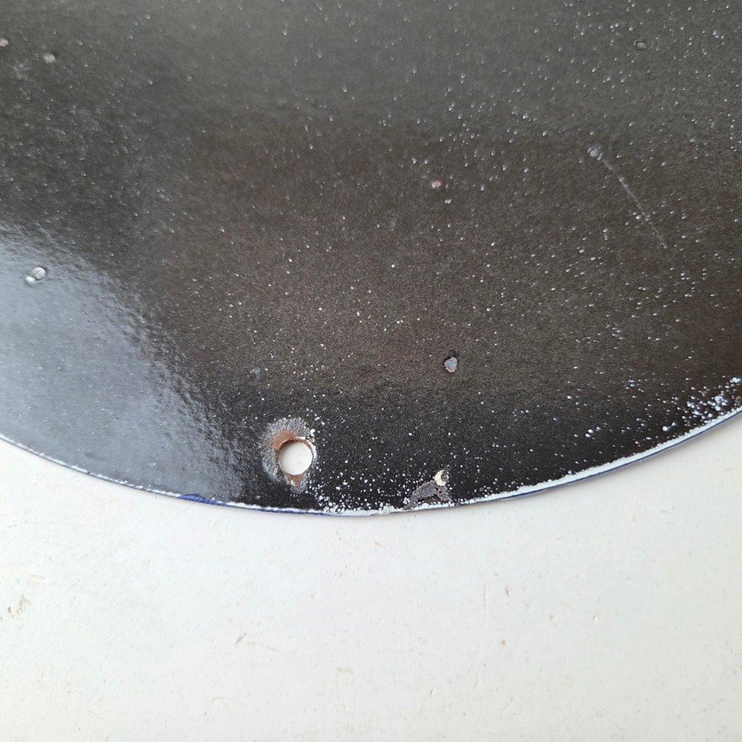 Vintage Sunoco Racing Fuels Sign - Gas Service Station Porcelain Pump Ad Sign - Image 8