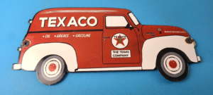 Vintage Texaco Gasoline Porcelain Sign Texas Grease Gas Pump Plate Sign 305899000339