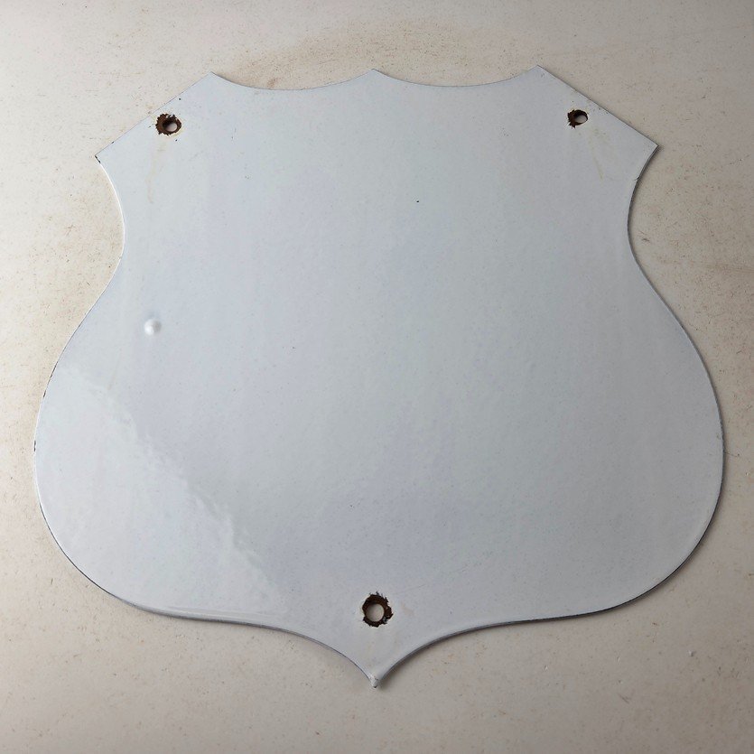 Vintage US Route 66 Sign - Oklahoma Porcelain Highway Road Gas Oil Pump Sign - Image 7