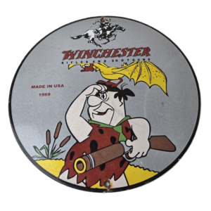 Vintage Winchester Porcelain Sign - Rifles Firearms Hunt Gas Service Pump Sign